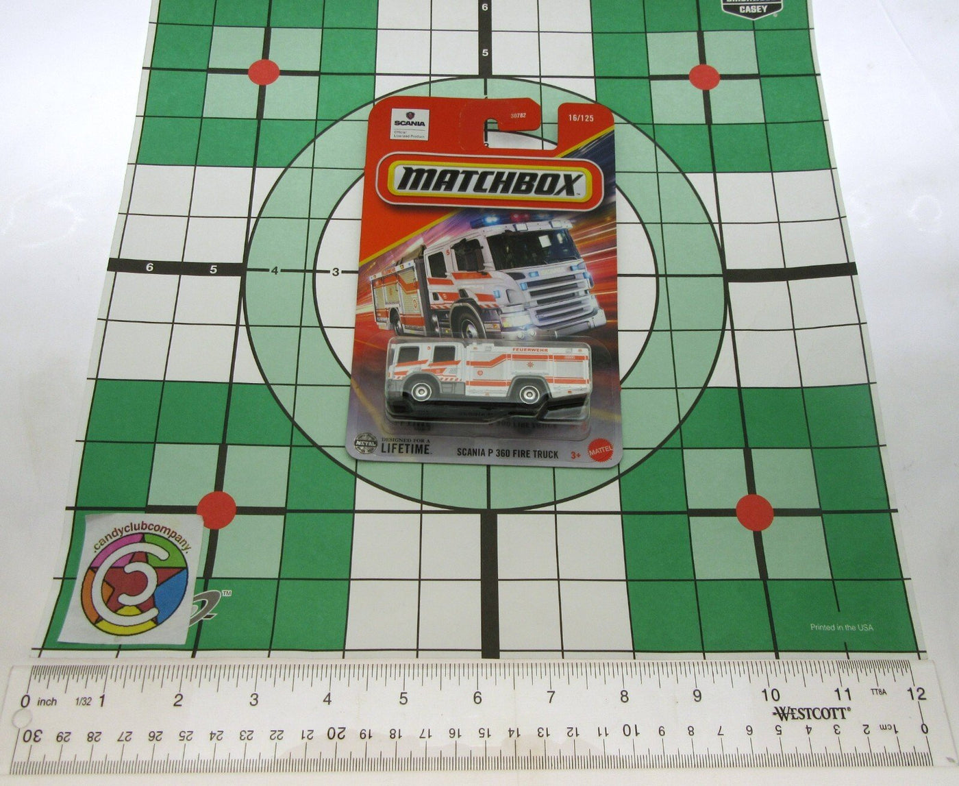 Scania P 360 Fire Truck ~ White & Orange ~ 1:64 Scale ~ Matchbox