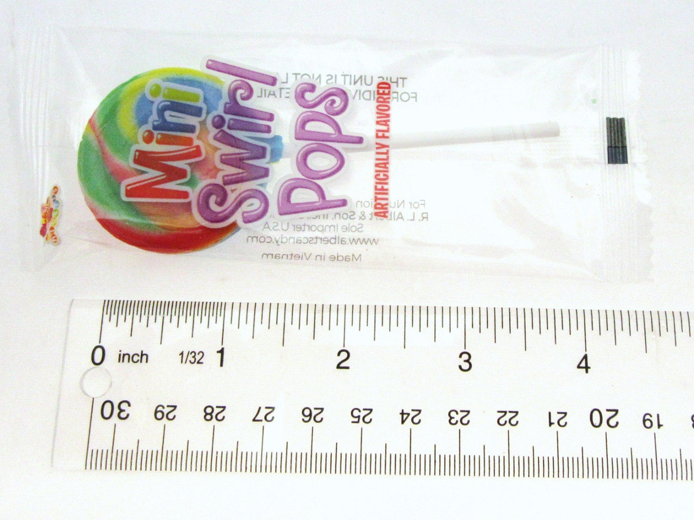 Mini Carnival Pops ~ Spiral Striped Lollipop Sucker Candy ~ 8oz (226g)