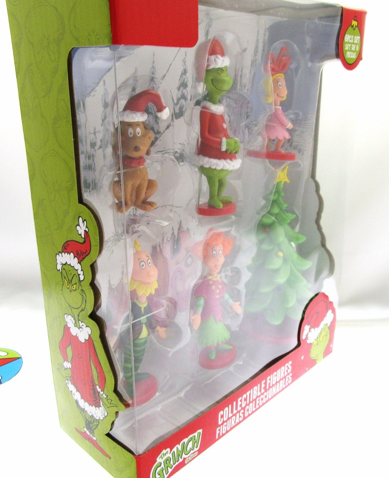 The Grinch ~ Dr  Seuss ~  Collectible Figures ~ 6 piece Set