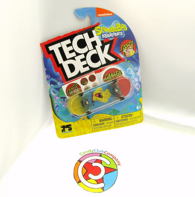 Tech Deck ~ Santa Cruz ~ Skateboard  / Fingerboard ~ Sponge Bob ~ Hand