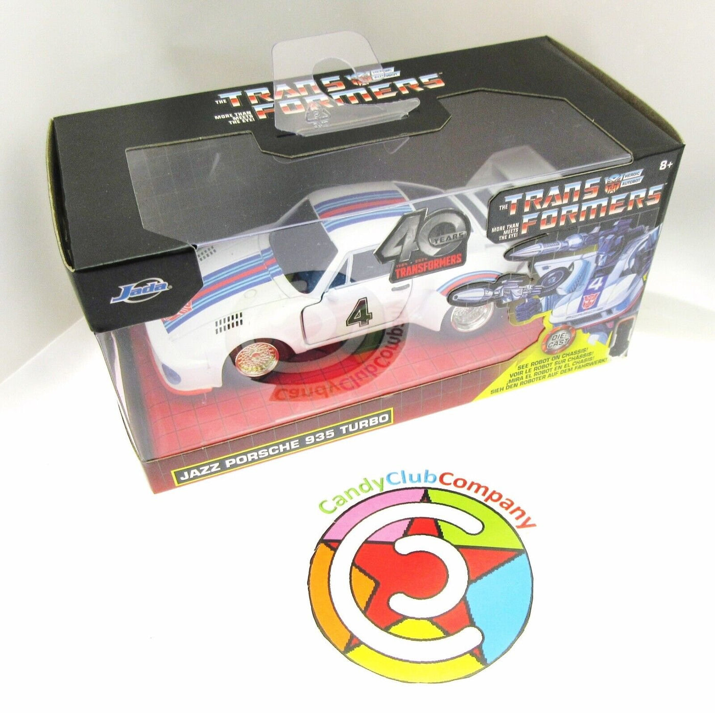 Jazz Porsche 935 Turbo ~ TRANSFORMERS ~ Metals Die Cast Autobot ~ 1:32 scale