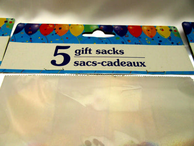 40 Gusset Metallic Color Mix Party Bags 5x9 Inch Treat