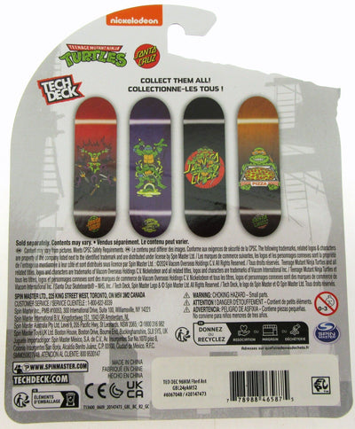 Tech Deck ~ Santa Cruz ~ Teenage Mutant Ninja Turtles ~ The Whole Crew