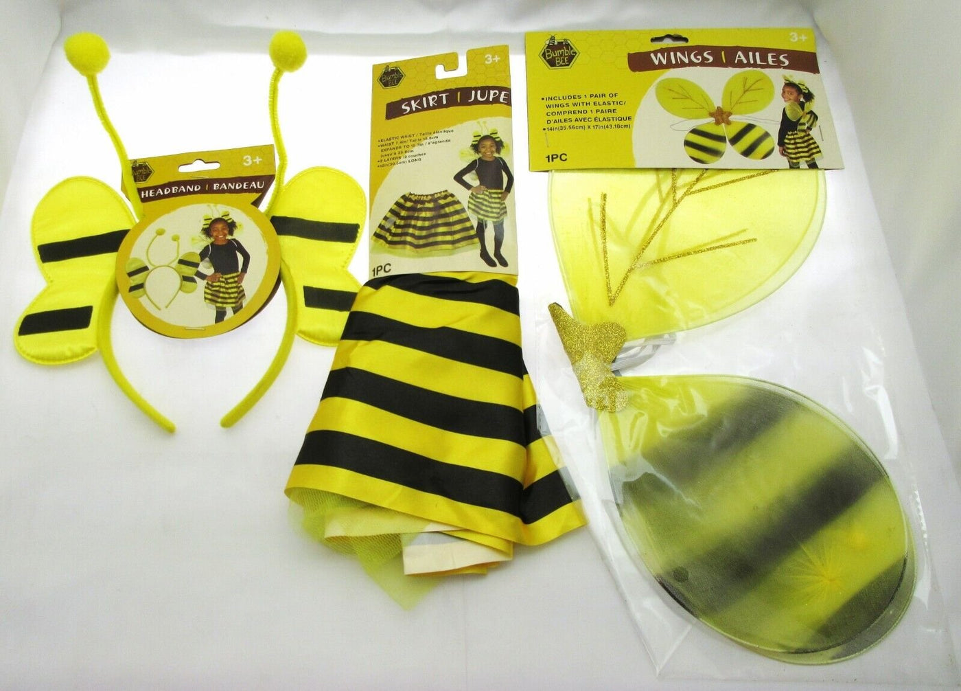 Bumblebee ~ Headband, Wings & Skirt ~ Dress Up Costume ~ Halloween or Play