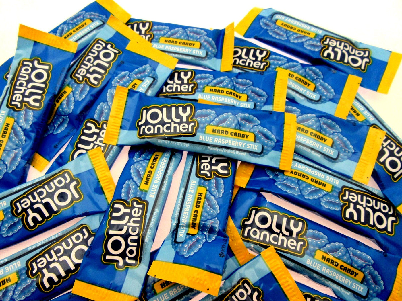 Jolly Rancher Stix Blue Raspberry Sticks Hard Candy ~ 8oz ~ Half Pound