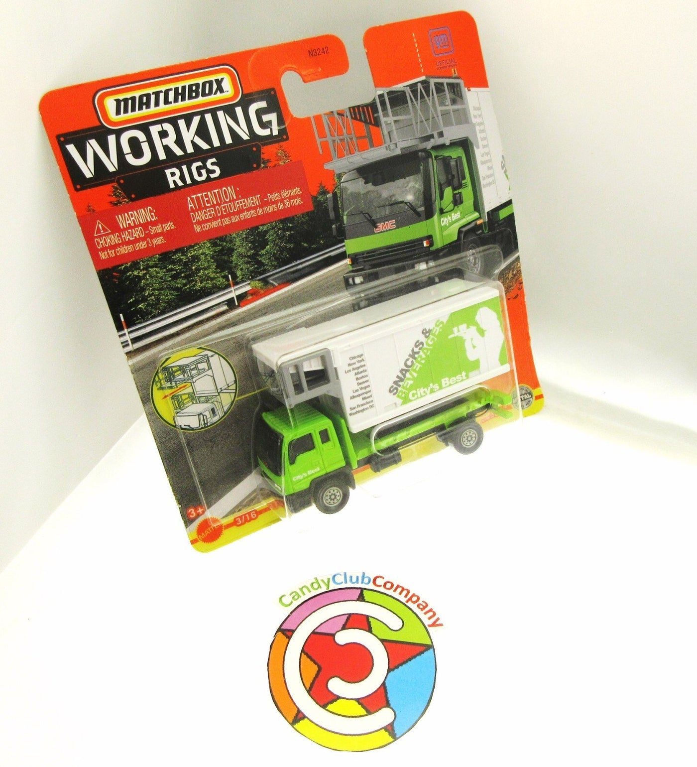 Matchbox Working Rigs ~ GMC T8500 Truck ~ Snacks & Beverages ~ Metal
