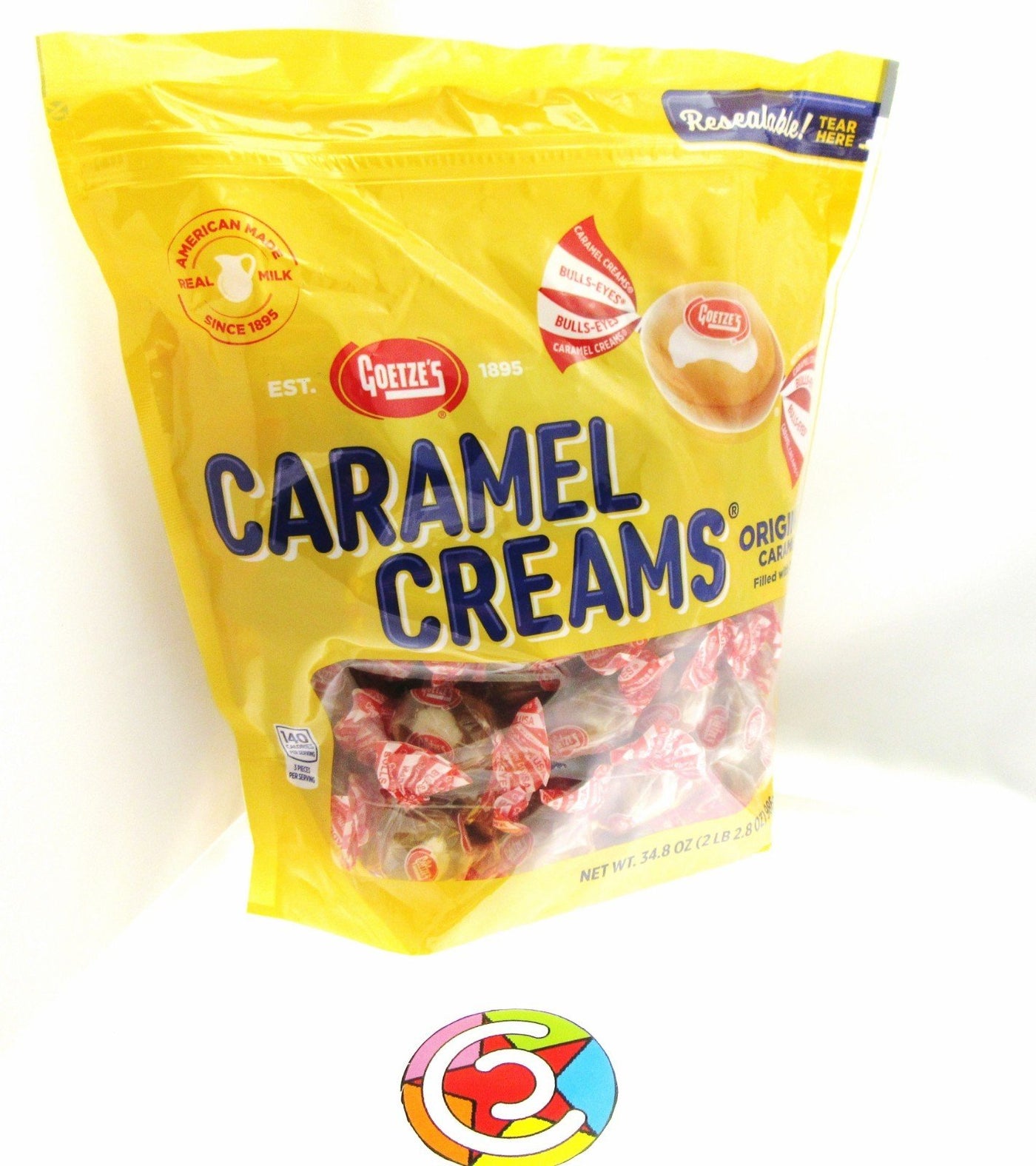 Goetze's Caramel Creams ~ Soft Chewy Candy Caramels ~ 34.8 Bag