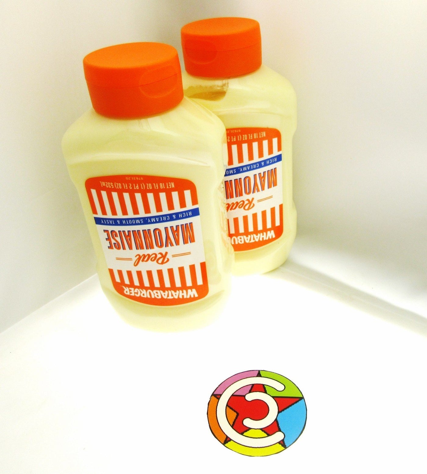 Whataburger Real Mayonnaise " Rich & Creamy" ~ 18oz Bottle ~ Lot of 2