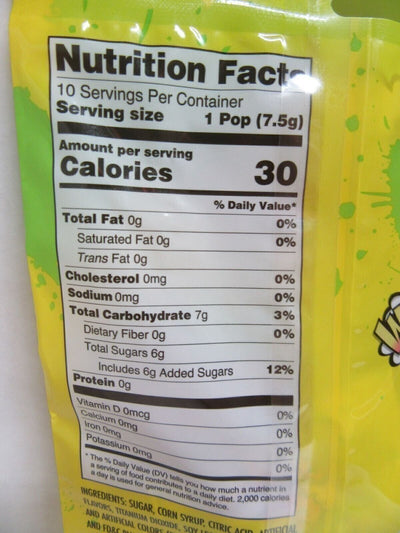 Warheads Extreme SOUR Lollipops ~ 2.64oz bags ~ Pops 3 flavors ~ Lot of 2
