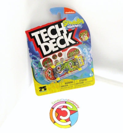 Tech Deck ~ Santa Cruz ~ Skateboard  / Fingerboard ~ Sponge Bob ~ Psychedelic
