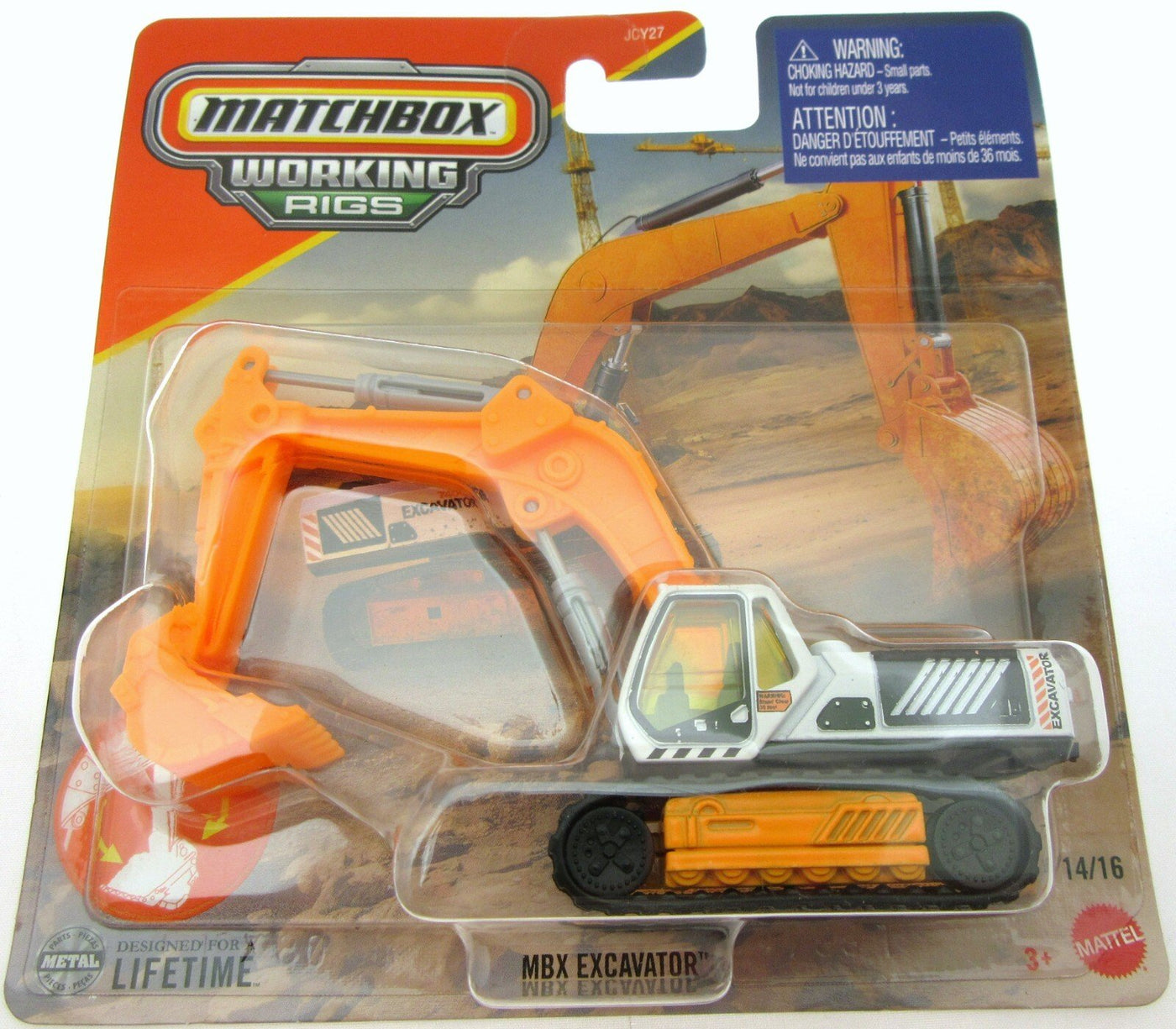 Matchbox Working Rigs ~ MBX Excavator 7400E ~ Metal