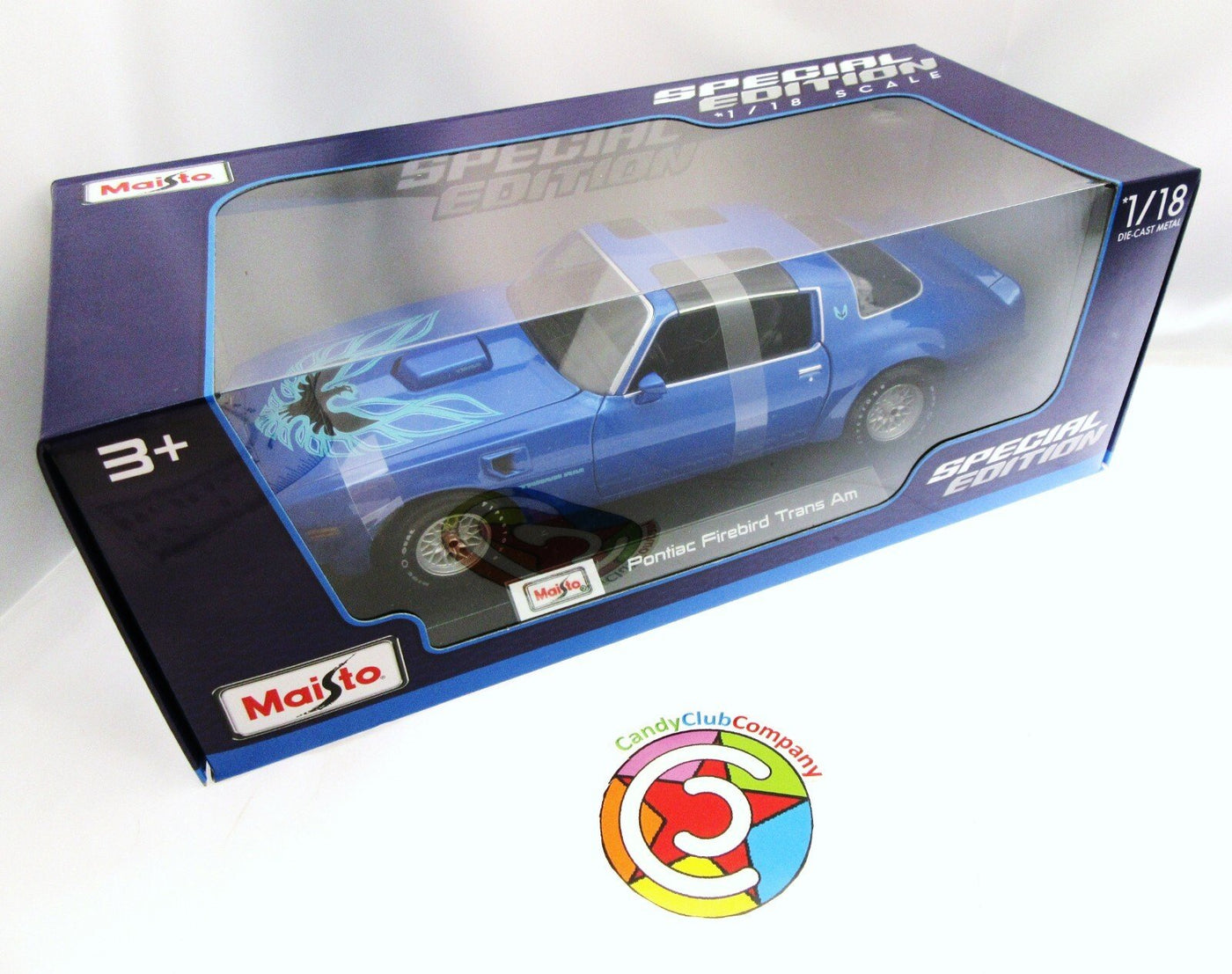 1977 Pontiac Firebird Trans Am ~ Blue ~ 1:18 ~ Metal Die Cast ~ Maisto