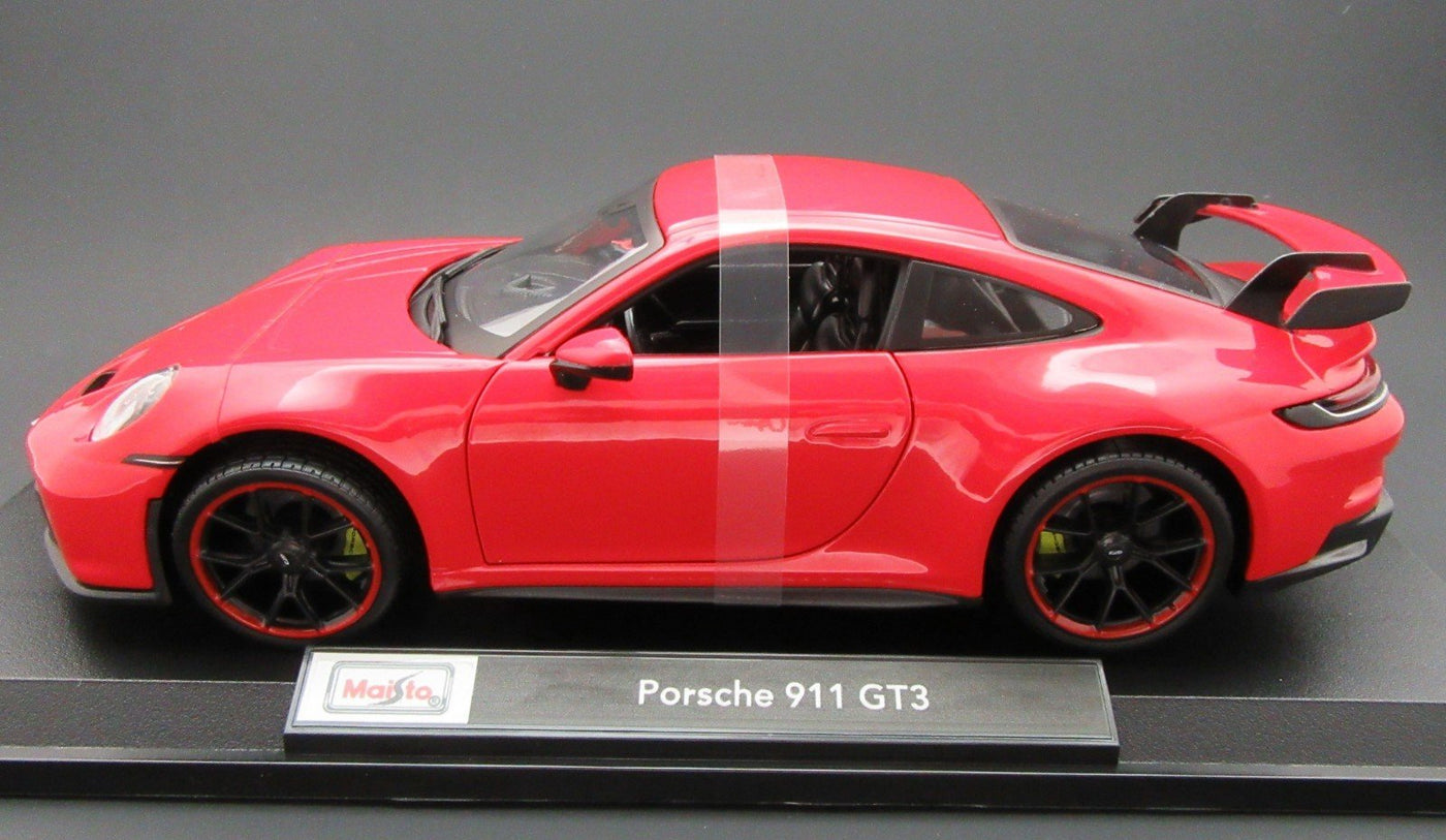 Porsche 911 GT3 ~ Red ~ 1:18 ~ Metal Die Cast ~ Maisto