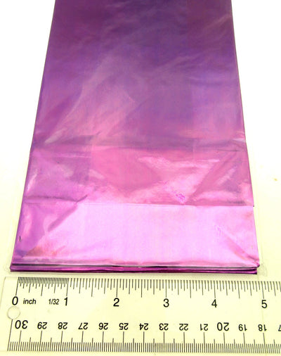 40 Gusset Metallic Purple Party Bags 5x9 Inch Treat