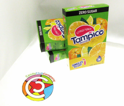 Tampico Citrus Punch ~ Packets ~ Zero Sugar Free ~ Drink Mix ~ 3 Boxes
