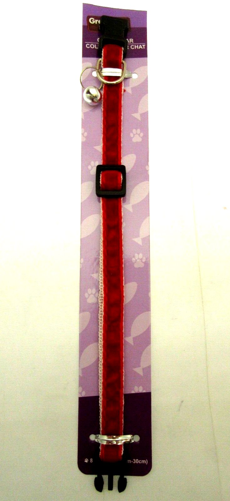 Cat Collar by Greenbrier Kennel Club ~ With Bell ~ Red Velvet!