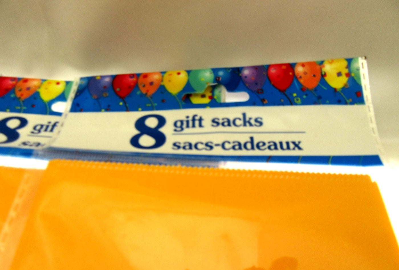 64 Yellow Treat Bags 5x9 inch Party Sacks