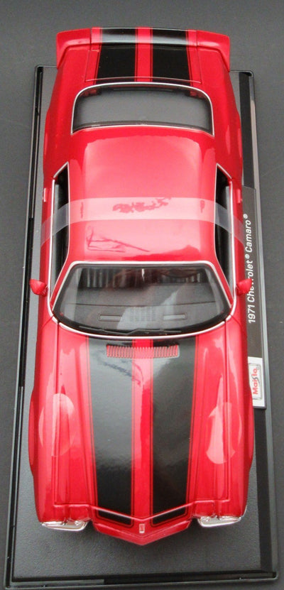 1971 Chevrolet Camaro ~ Red ~ 1:18 ~ Metal Die Cast ~ Maisto