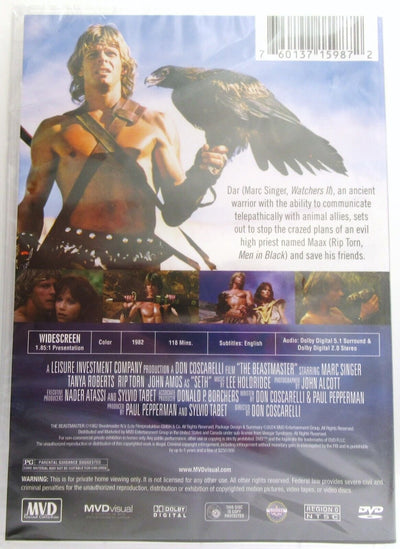 Beastmaster ~ 1982 ~ Marc Singer, Tanya Roberts ~ Sword & Sorcery Film New DVD