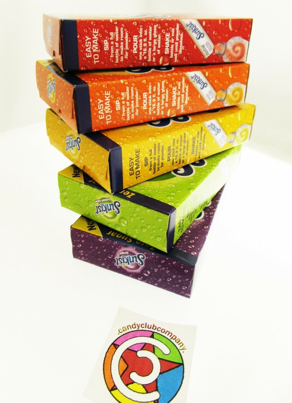 NEW! Sunkist ~ 6 Packets ~ Zero Sugar Free ~ Drink Mix ~ 5 Boxes