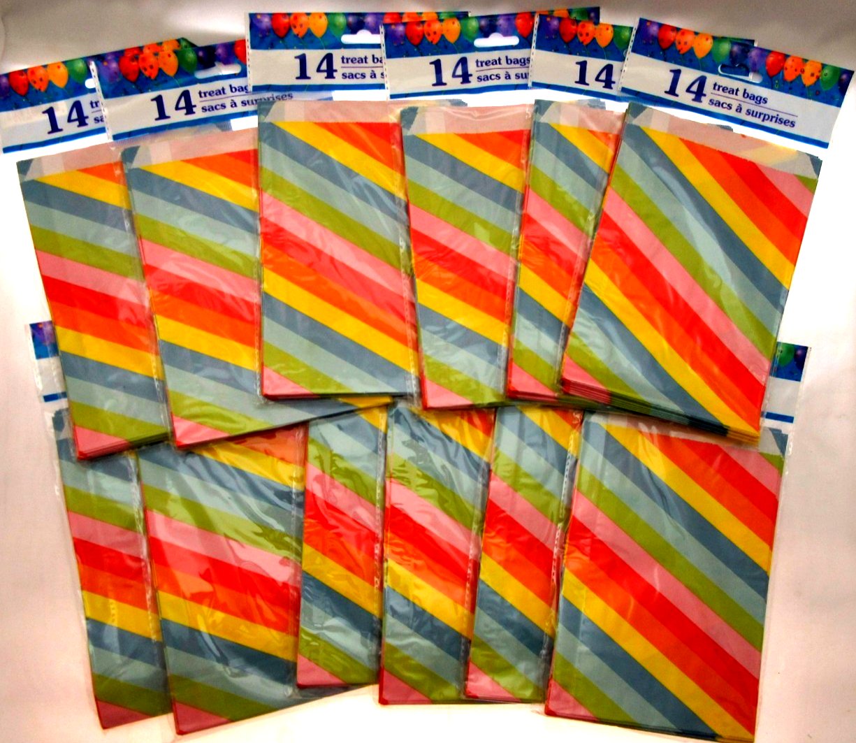 168 Gift Sacs Treat Bags 5 X 7 inch Party Sacks - Candy Candy Candy