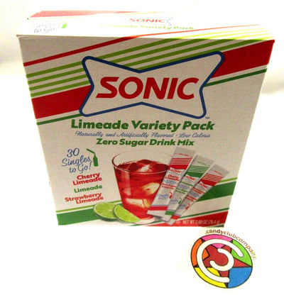 Sonic Limeade Variety Pack Drink Mix 30 singles to go