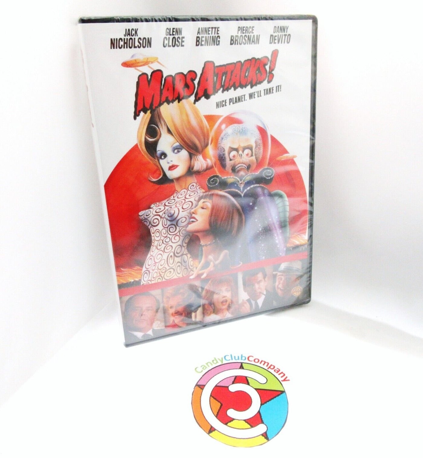 Mars Attacks! ~ 1996 ~ Jack Nicholson, Glenn Close ~ Movie Comedy New DVD