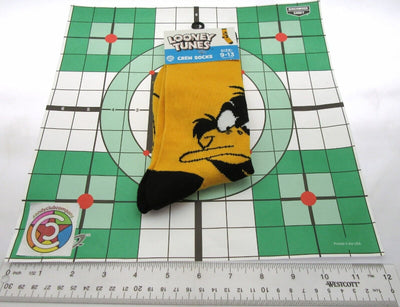 Daffy Duck Looney Tunes ~ One Pair Crew Socks for Men Shoe Sizes 9 - 13