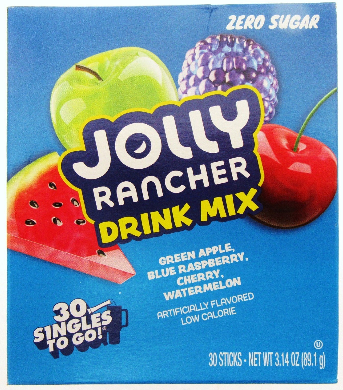 Jolly Rancher Drink Mix ~ 30 Sticks Per Box ~ Zero Sugar 3.14oz (89.1 g)