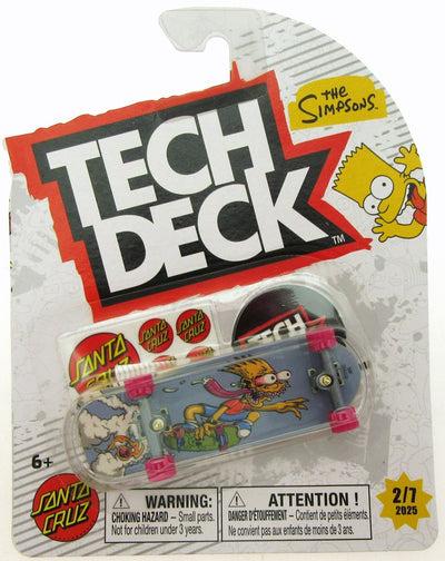 Tech Deck ~ Santa Cruz ~ Skateboard  / Fingerboard ~ The Simpsons ~ Bart