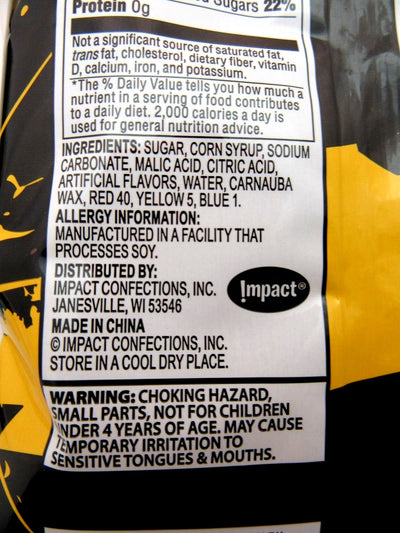 Warheads Atomic Fizz 2oz bags ~ Extreme SOUR Fizz hard candy 5 flavor ~ Lot of 3