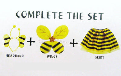 Bumblebee ~ Headband, Wings & Skirt ~ Dress Up Costume ~ Halloween or Play