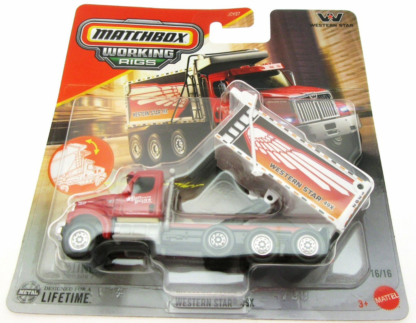 Matchbox Working Rigs ~ Western Star 49X  Dump Truck ~ Metal