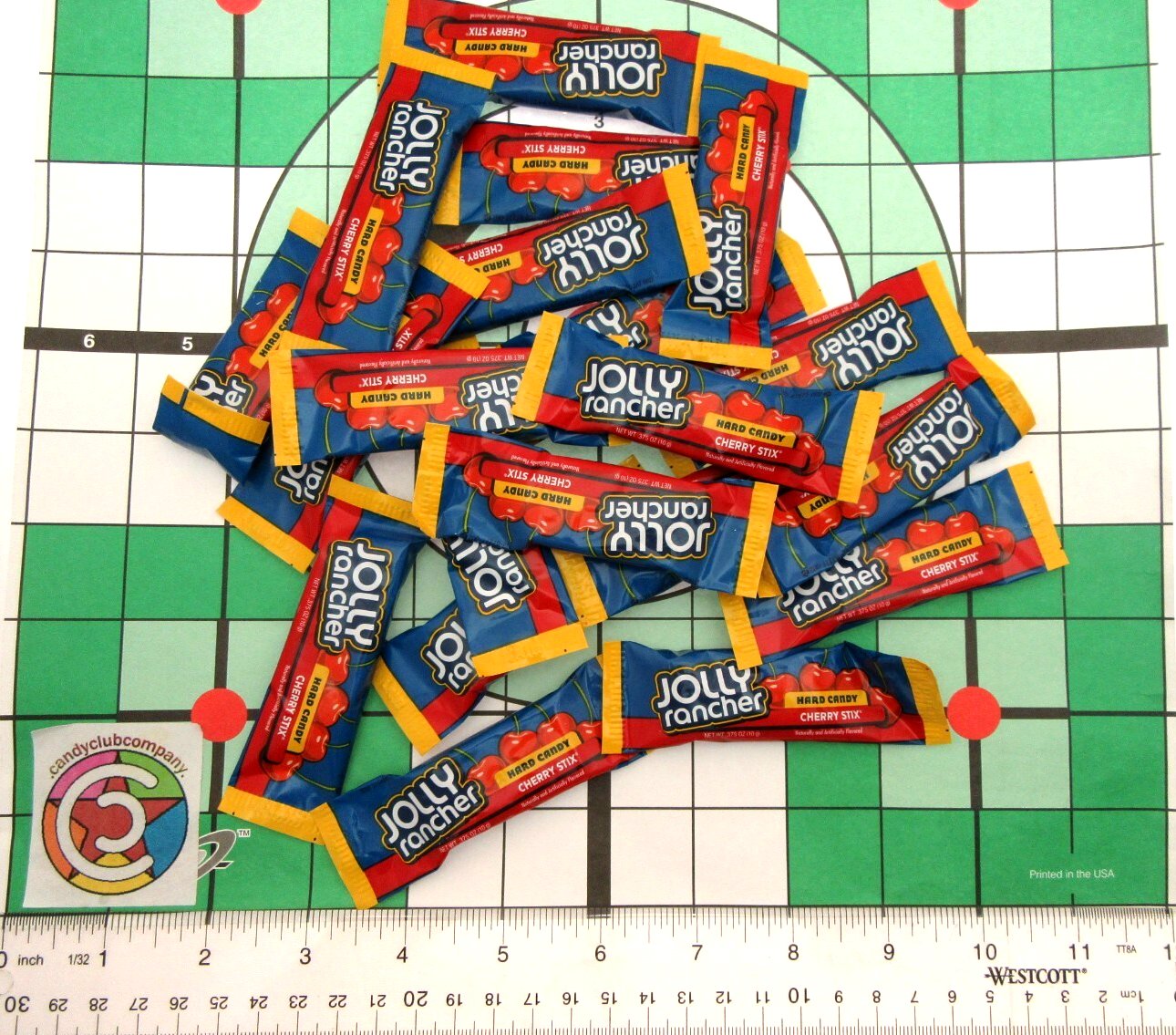Jolly Rancher Stix Cherry Sticks Hard Candy ~ 8oz ~ Half Pound