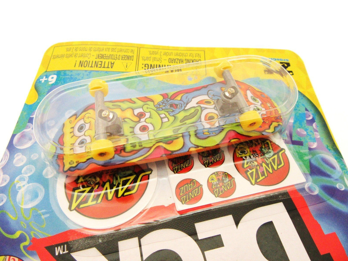 Tech Deck ~ Santa Cruz ~ Skateboard  / Fingerboard ~ Sponge Bob ~ Psychedelic