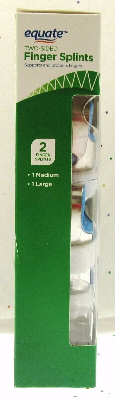 Finger Splints ~ Two Sided ~ 1 Medium - 1 Large ~ Protects Fingers
