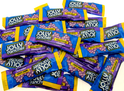 Jolly Rancher Stix Grape Sticks Hard Candy ~ 8oz ~ Half Pound