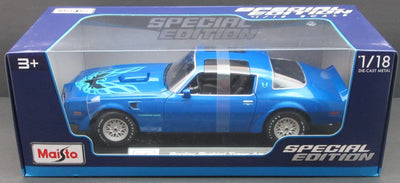 1977 Pontiac Firebird Trans Am ~ Blue ~ 1:18 ~ Metal Die Cast ~ Maisto