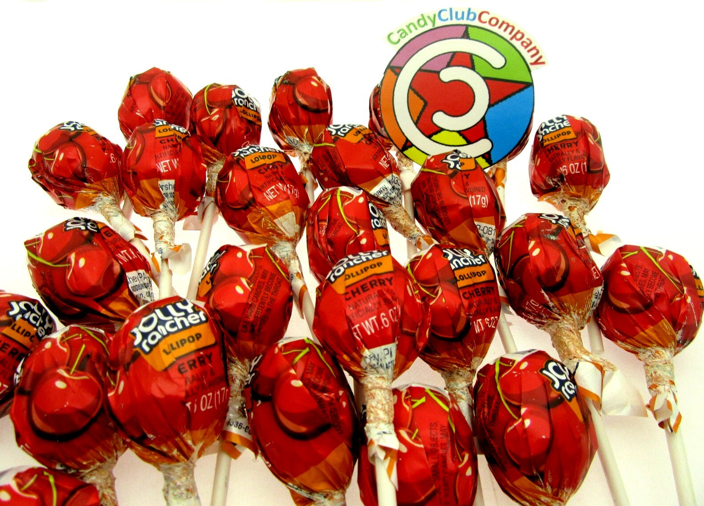Jolly Rancher Lolli Pops Cherry Suckers Hard Candy ~ 16oz ~ One Pound