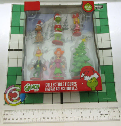 The Grinch ~ Dr  Seuss ~  Collectible Figures ~ 6 piece Set