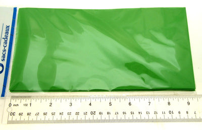 32 Green Treat Bags 5x9 inch Party Sacks