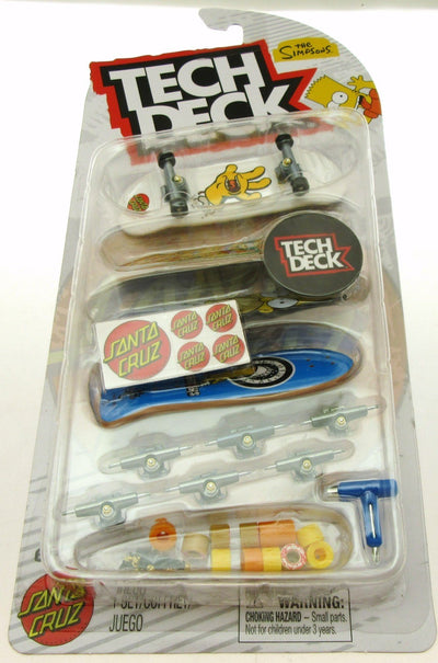 Tech Deck ~ Santa Cruz ~ Skateboard  / Fingerboard ~ The Simpsons ~ 4 Pack