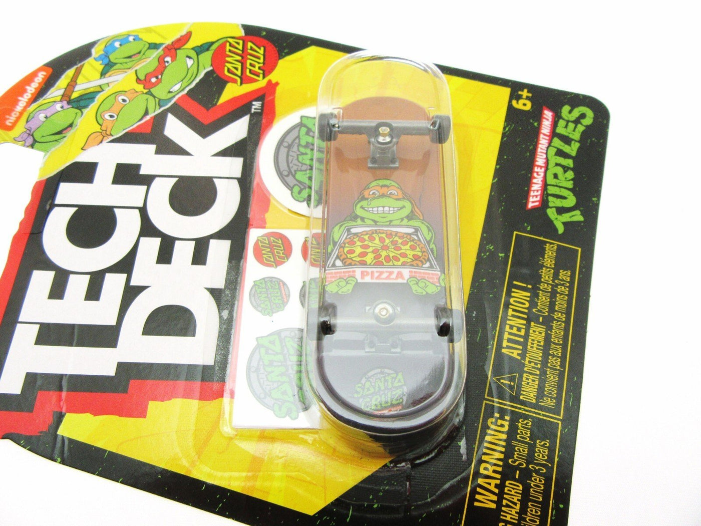 Tech Deck ~ Santa Cruz ~ Teenage Mutant Ninja Turtles ~ Michelangelo Pizza