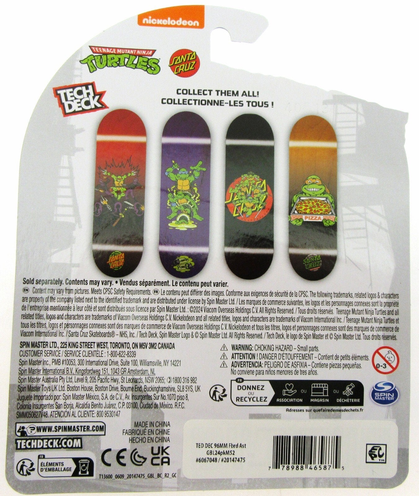 Tech Deck ~ Santa Cruz ~ Teenage Mutant Ninja Turtles ~ Raphael