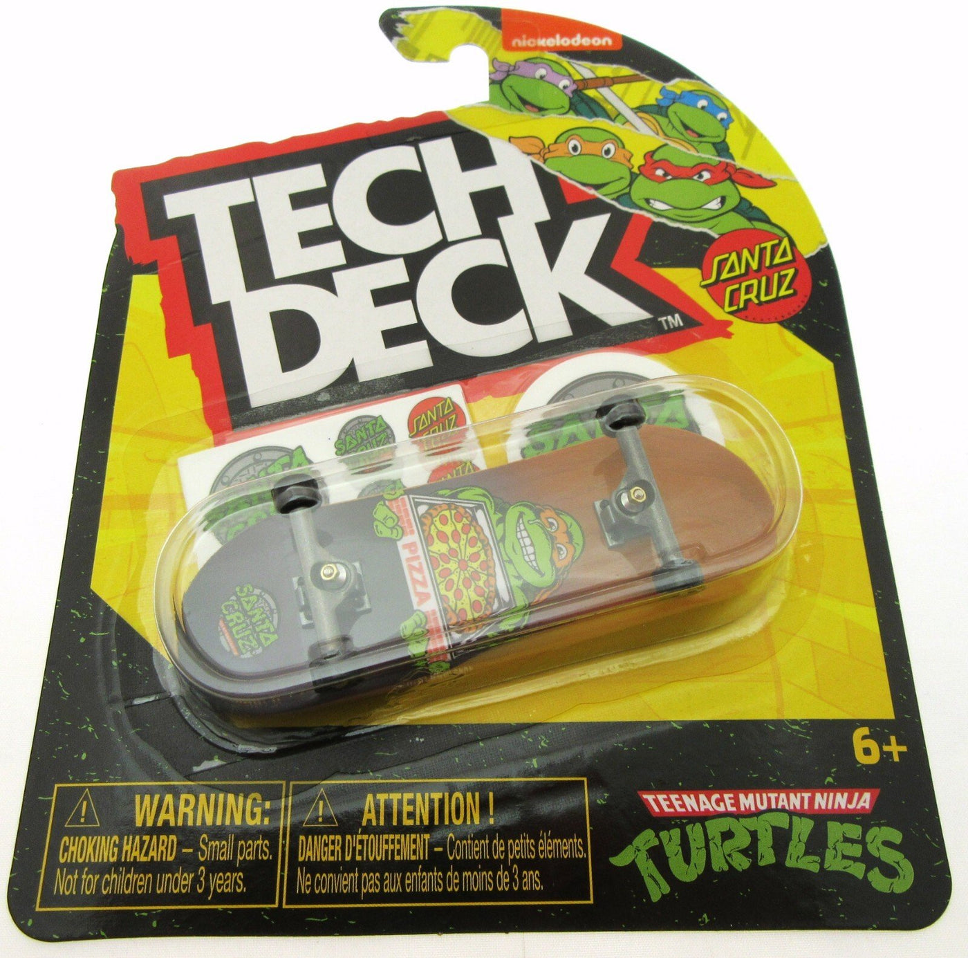 Tech Deck ~ Santa Cruz ~ Teenage Mutant Ninja Turtles ~ Michelangelo Pizza