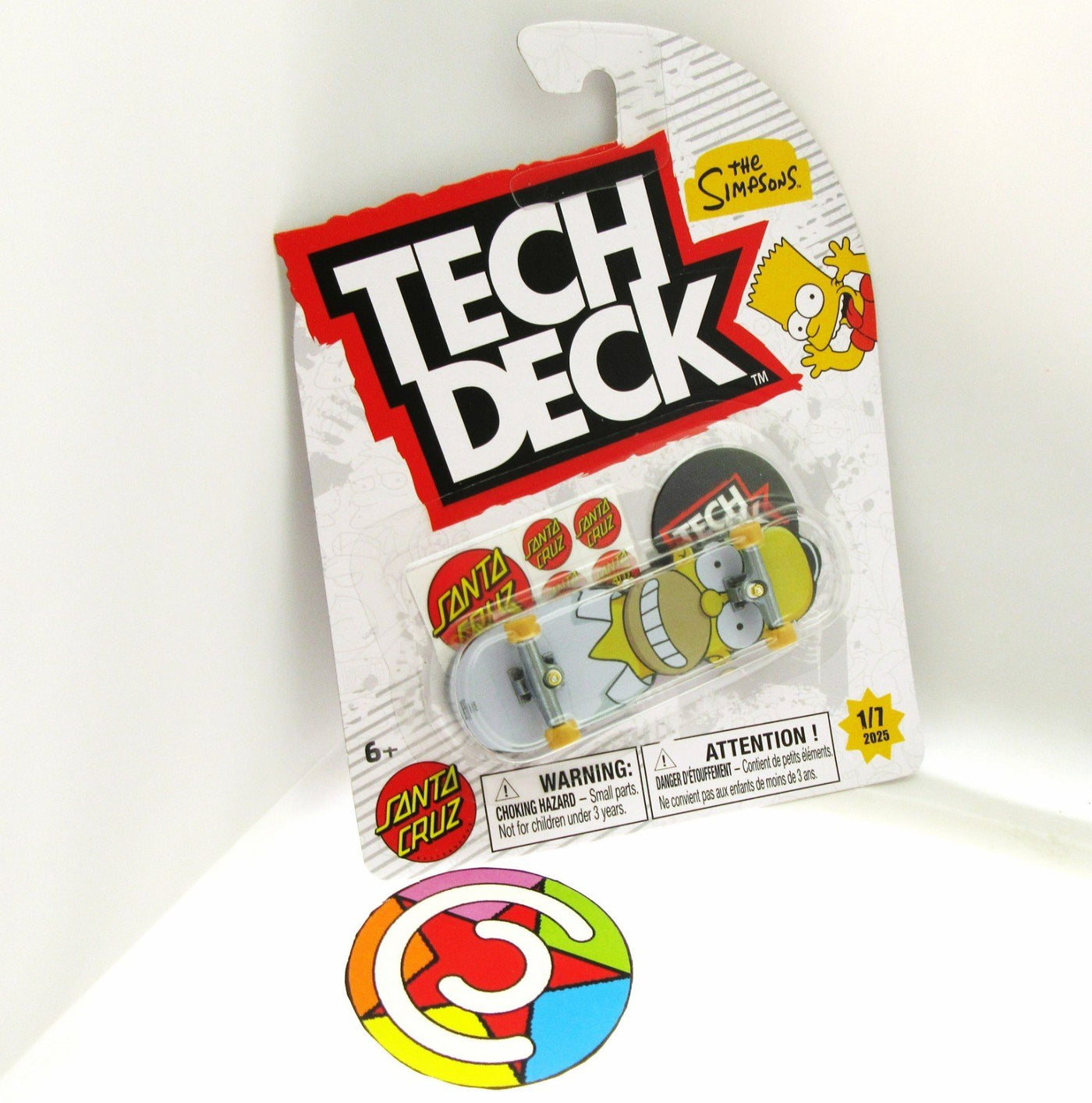 Tech Deck ~ Santa Cruz ~ Skateboard  / Fingerboard ~ The Simpsons ~ Homer