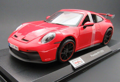 Porsche 911 GT3 ~ Red ~ 1:18 ~ Metal Die Cast ~ Maisto