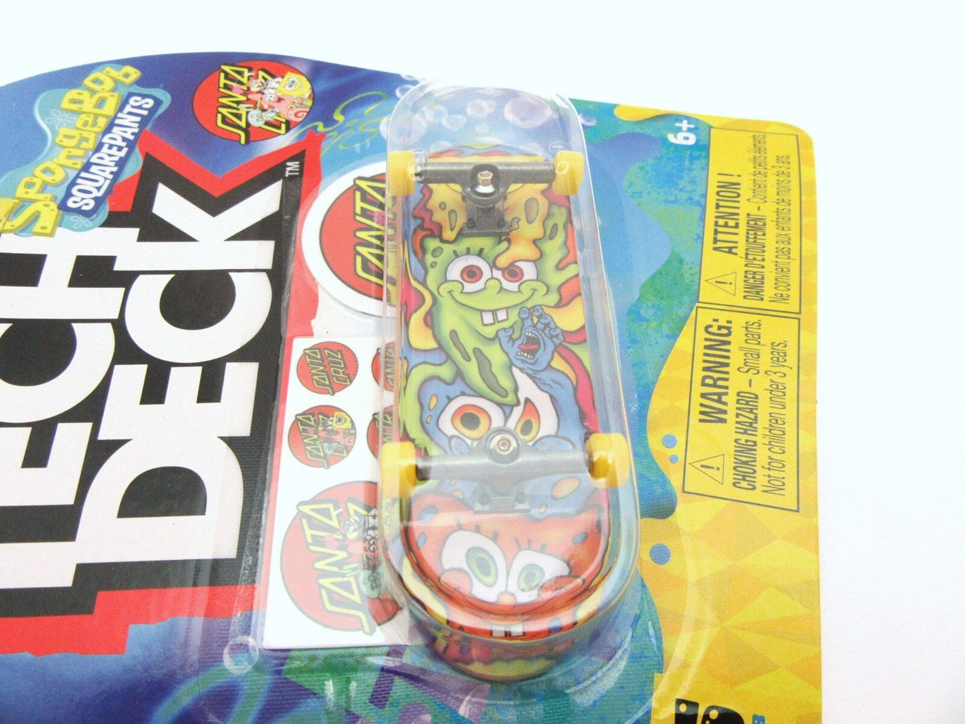Tech Deck ~ Santa Cruz ~ Skateboard  / Fingerboard ~ Sponge Bob ~ Psychedelic