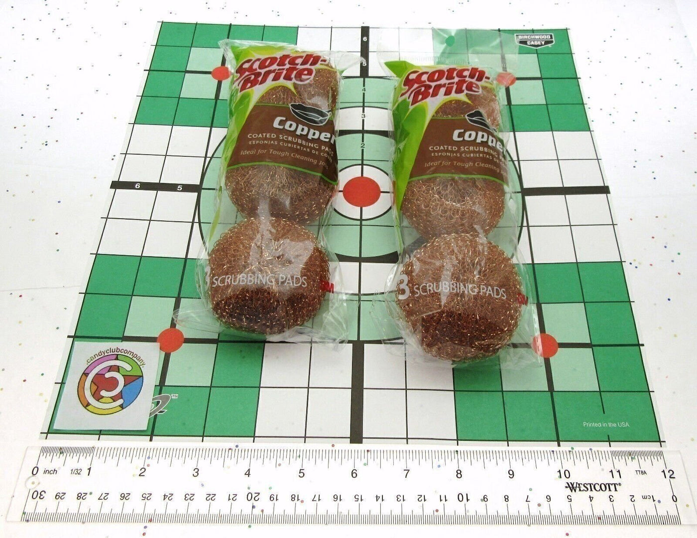 Scotch Brite Copper Coated Scrubber Pads ~ Pots Pans Grill and More ~ Lot of 2
