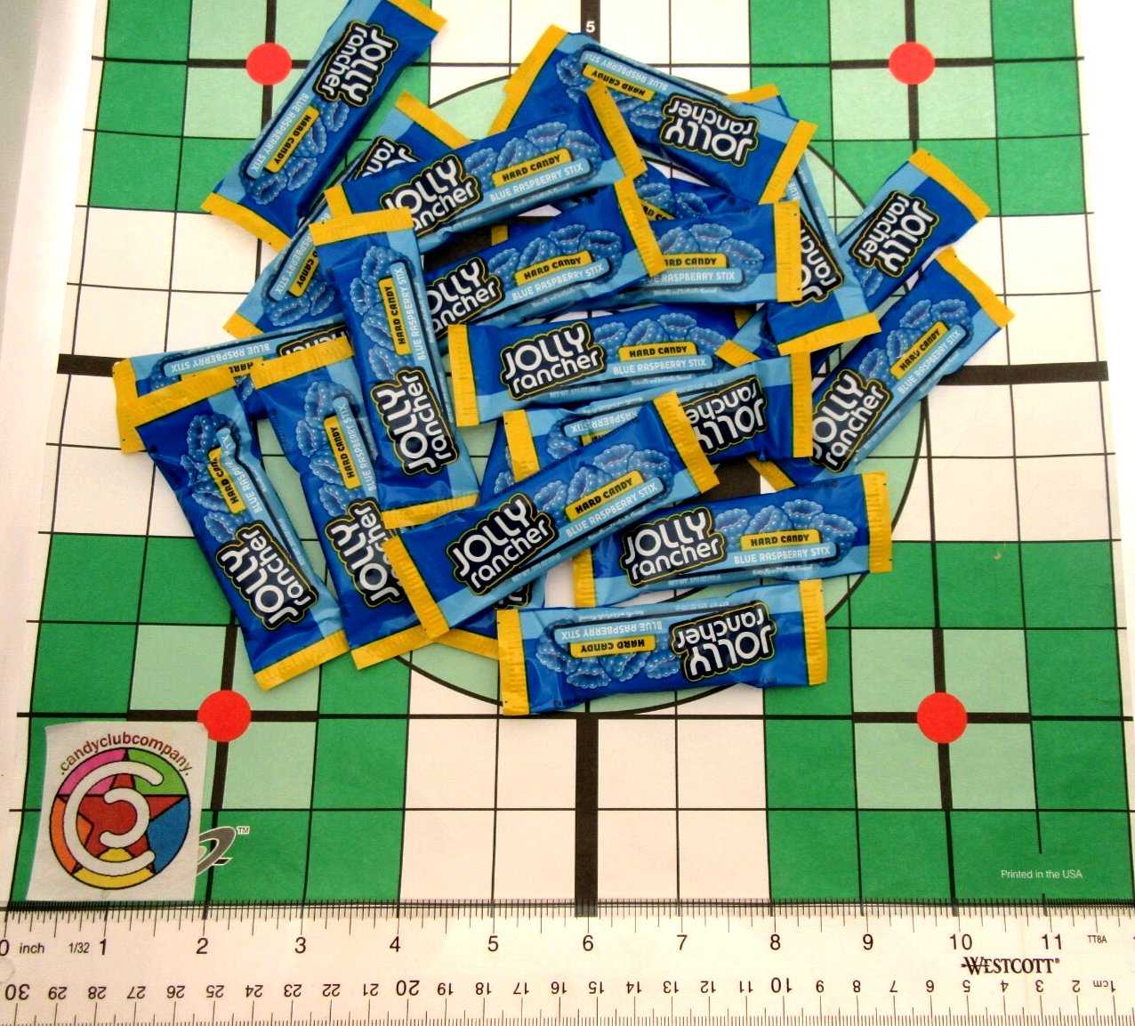 Jolly Rancher Stix Blue Raspberry Sticks Hard Candy ~ 8oz ~ Half Pound